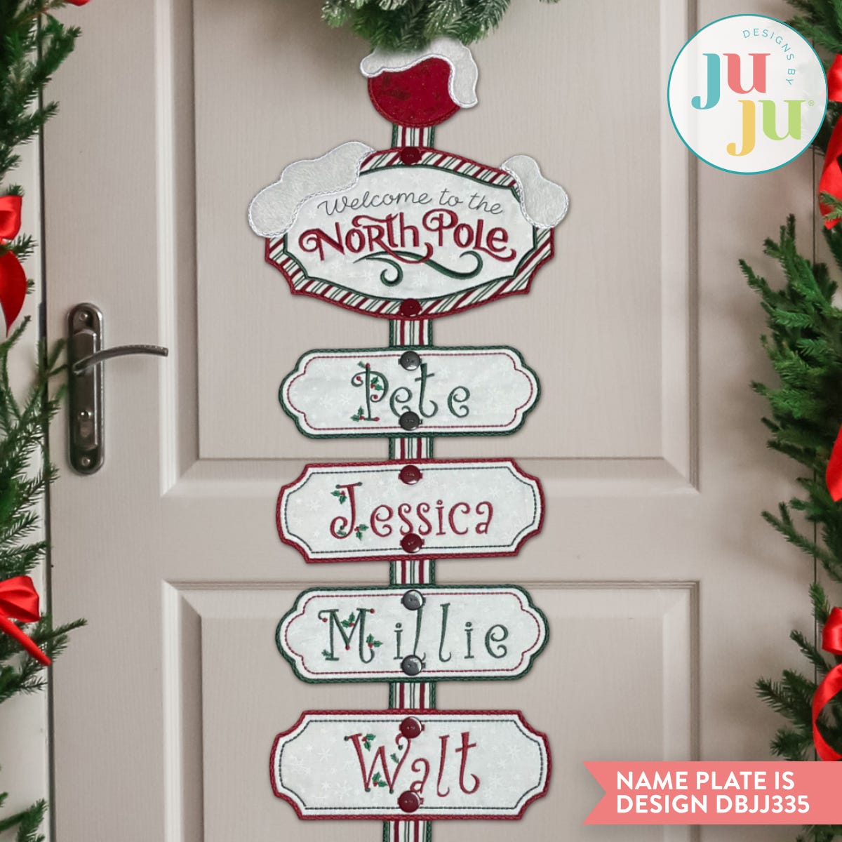 In The Hoop North Pole Family Wall Hanging Project