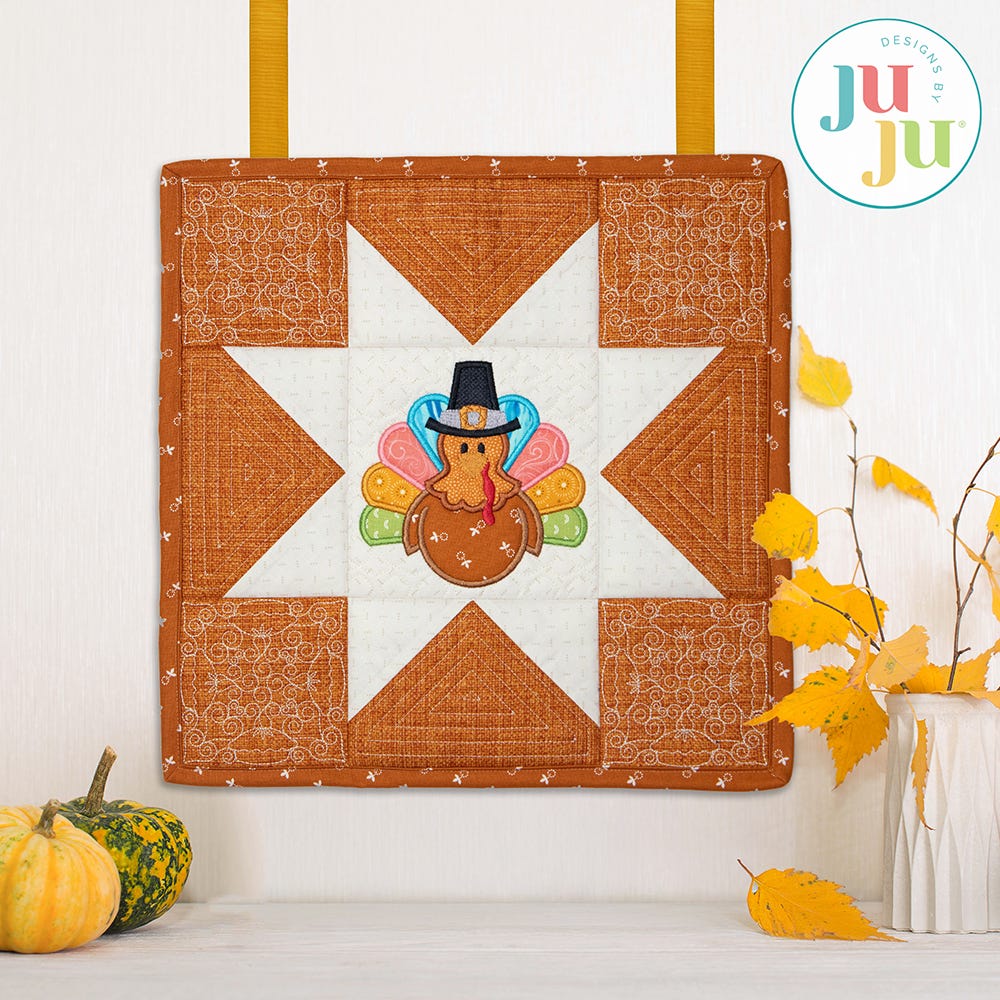 In The Hoop Turkey Mini Quilt Project