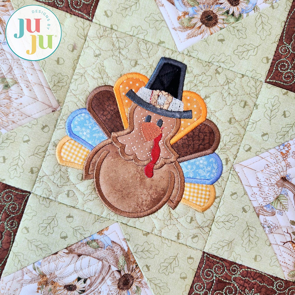 In The Hoop Turkey Mini Quilt Project