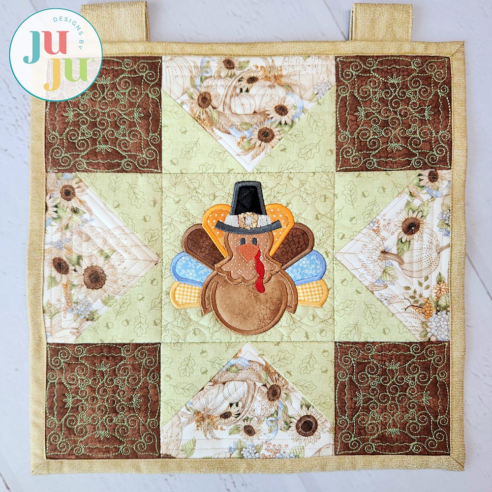 In The Hoop Turkey Mini Quilt Project