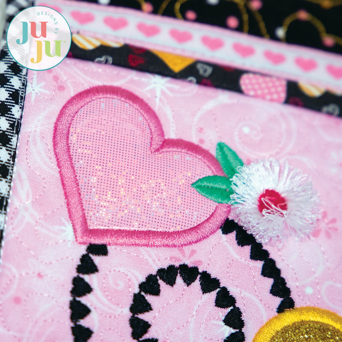 In The Hoop Heart Pillow Wrap Project