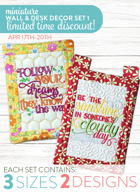 Limited Time Discount on Miniature Wall & Desk Decor Sets. $5.99 Each. April 17th-20th. 