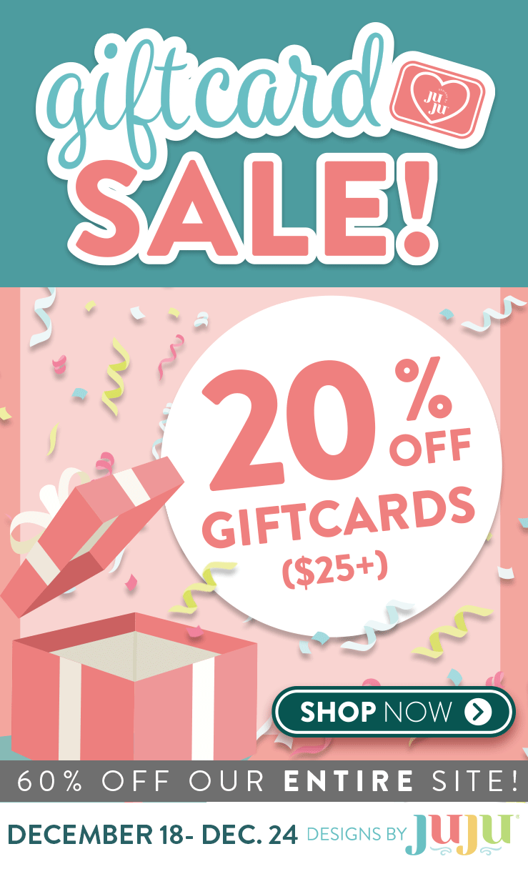 Gift Card Sale! 20% Off Gift cards ($25+) Dec 18-25. Shop Now. 60% Off Our Entire Site!