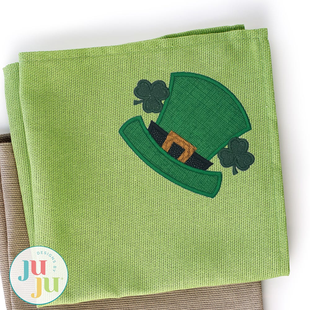 Leprechaun Hat Corner Embroidery Design