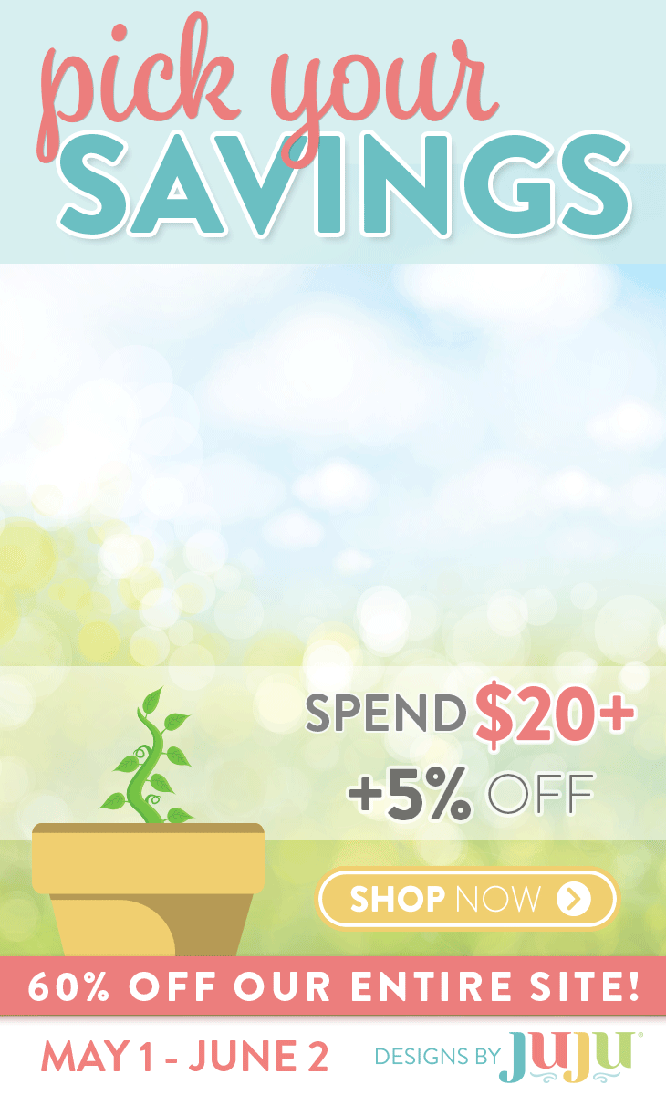 Pick Your Savings May 1 - June 2. Spend $20 Extra 5% OFF. Spend $35 Extra 10% OFF. Spend $50 Extra 15% OFF. 60% OFF OUR ENTIRE SITE!