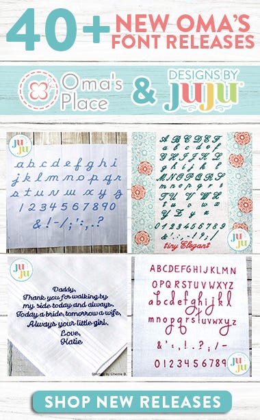 40+ New Oma's Font Releases. Oma's Place & Designs by JuJu. Show New Releases