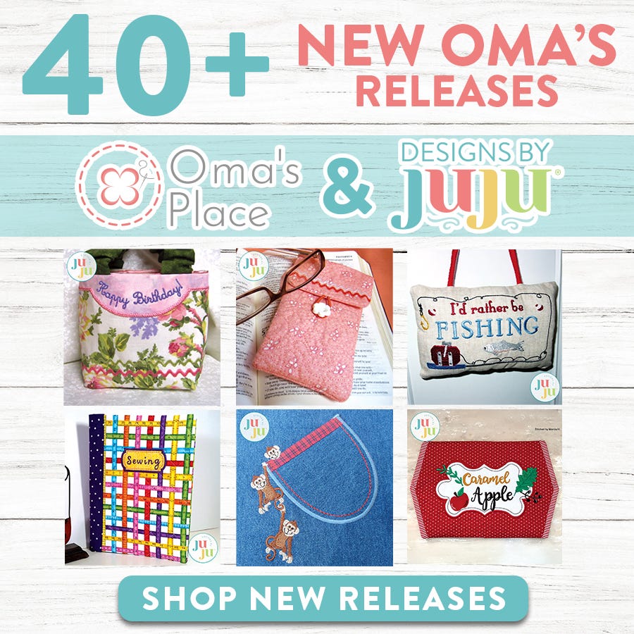 40+ New Oma's Releases. Oma's Place & Designs by JuJu. Shop New Releases