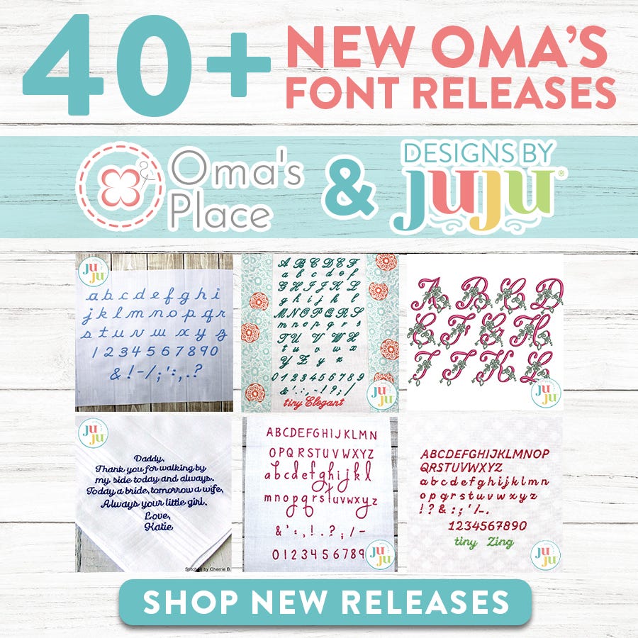 40+ New Oma's Font Releases. Oma's Place & Designs by JuJu. Show New Releases