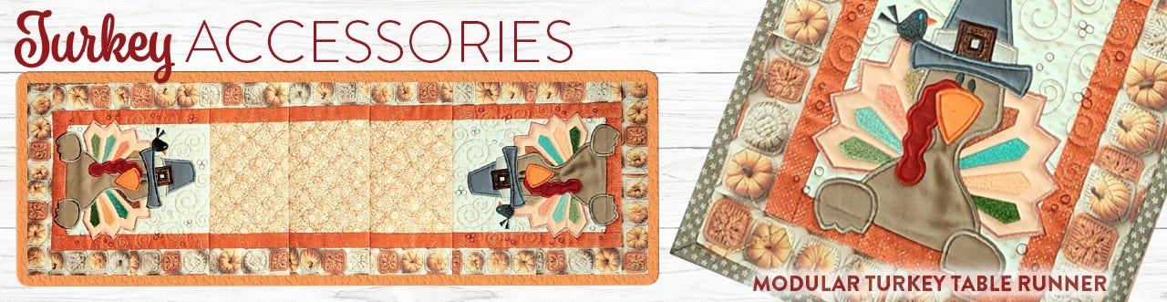 Designs by JuJu Modular Turkey Table Runner
