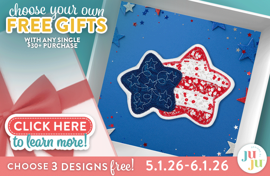 Choose Your Own Free Gifts. With any single $30+ purchase. Click Here to learn more! Choose 3 Designs Free! 5.1.26-6.1.26