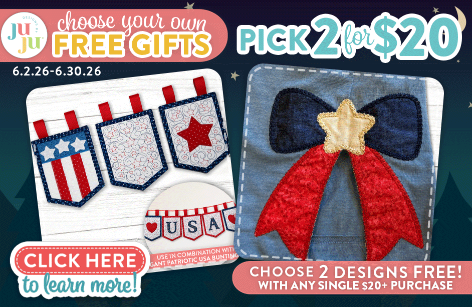 Choose Your Own Free Gifts. Pick 2 for $20. Choose 2 Designs Free! With Any Single $20+ Purchase. Click Here To Learn More