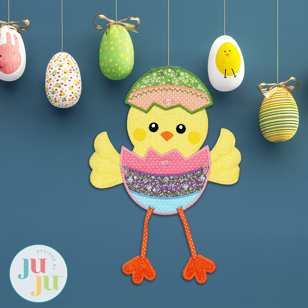 In The Hoop Chick Wall Hanging Project