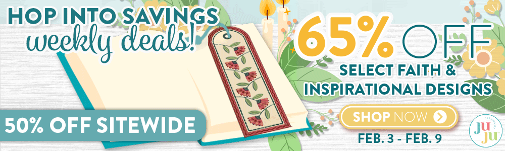 Hop Into Savings Weekly Deals! 50% Off Sitewide. 65% Off Select Faith & Inspirational Designs. Feb. 3 - Feb. 9. Shop Now