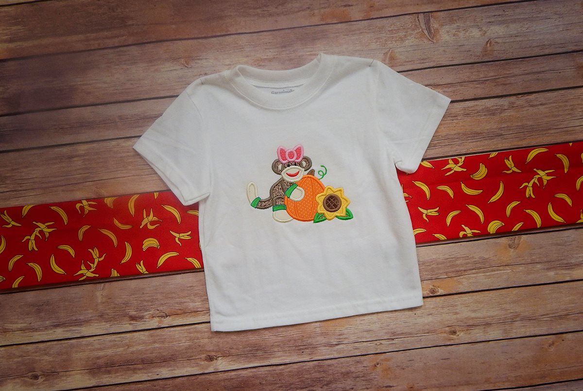 Halloween Sock Monkeys - Set "Halloween Harvest Sock Monkeys" - Shirt
