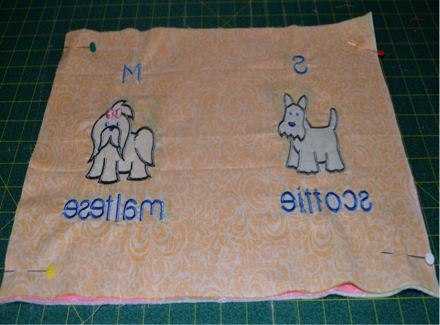 DBJJ - 8 - Embroidered Fabric Doggie Book