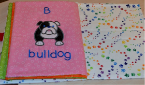 DBJJ - 14 - Embroidered Fabric Doggie Book