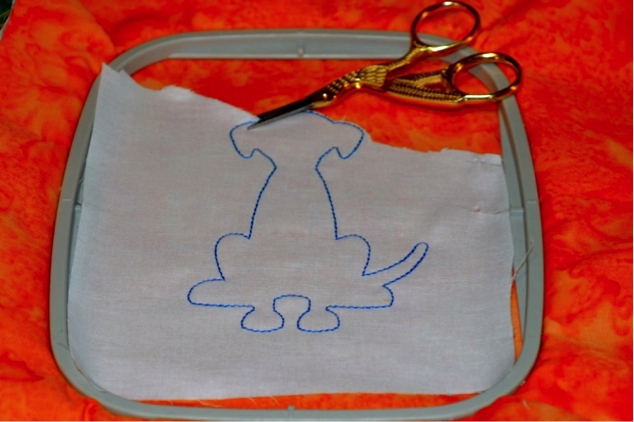 DBJJ - 5 - Embroidered Fabric Doggie Book