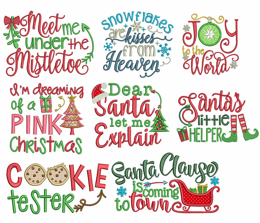 New Christmas Word Art