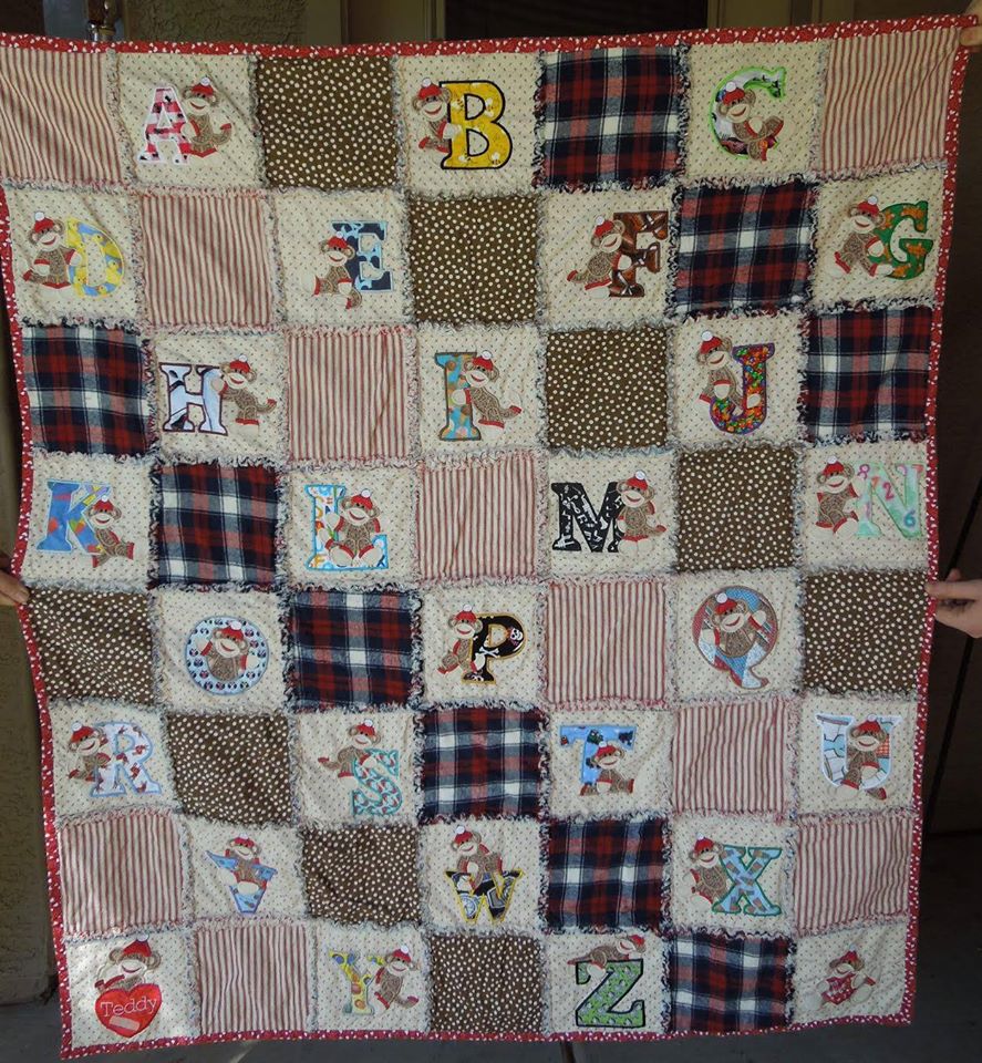 Customer Project: Elisabeth Jean / Sock Monkey Alphabet Quilts