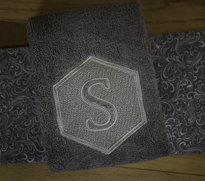 Hexagon Embossed Alphabets 