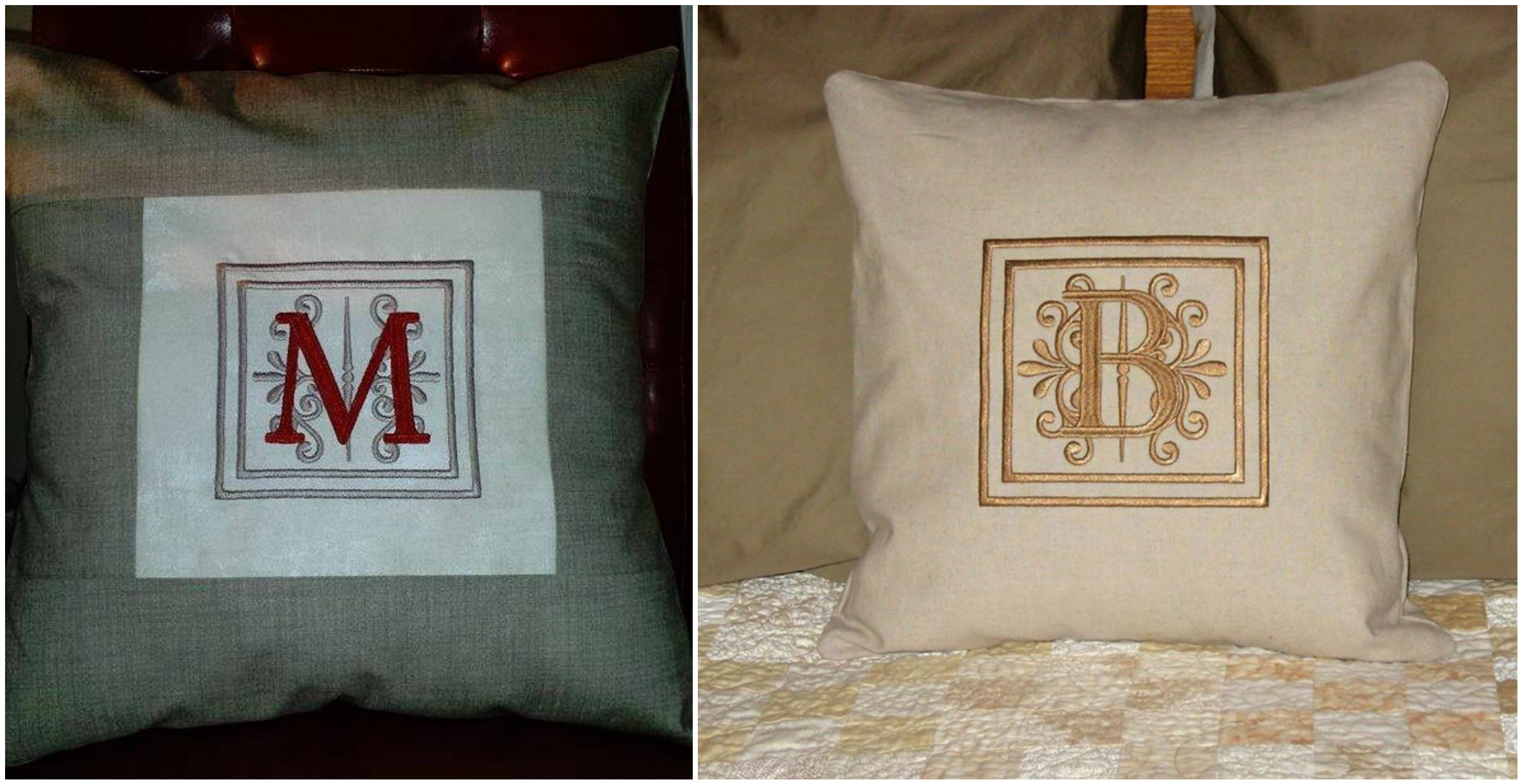Monogrammed Pillows