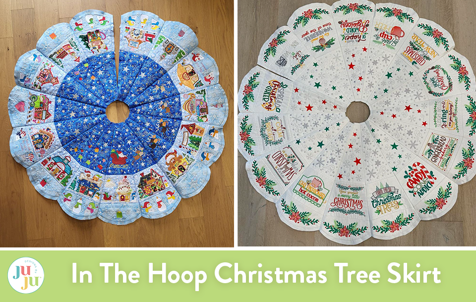 Customer Projects: In The Hoop Christmas Tree Skirts