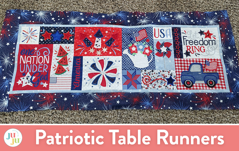 Customer Projects:  Patriotic Table Runners