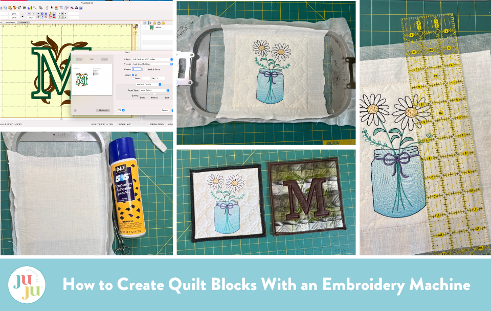 How to Create Quilt Blocks With an Embroidery Machine