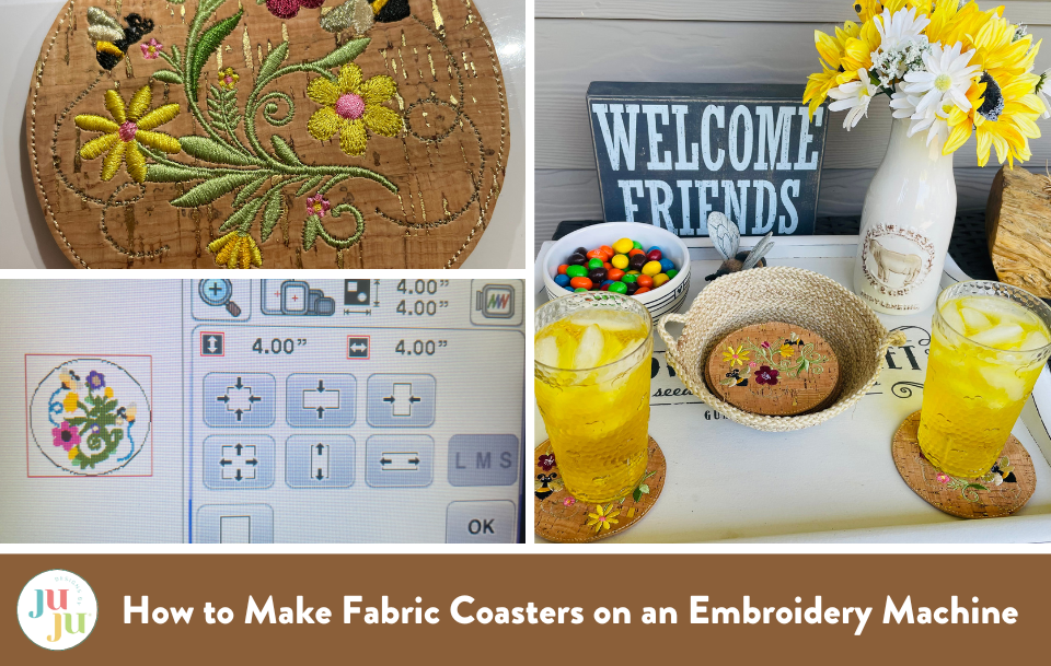 How to Make Fabric Coasters on an Embroidery Machine