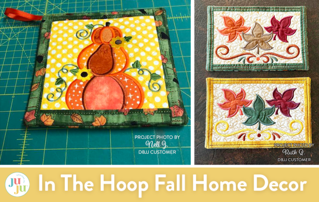 Customer Projects: In The Hoop Fall Home Decor