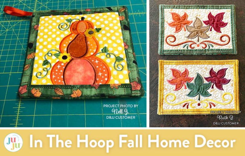 Customer Projects: More In The Hoop Fall Home Decor