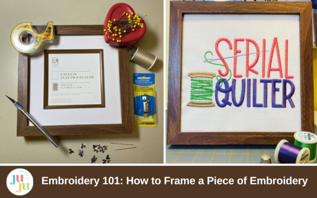 Embroidery 101: How to Frame a Piece of Embroidery