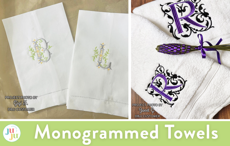 Customer Projects: Monogrammed Towels 3
