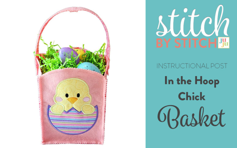 DIY In-the-Hoop Embroidered Fabric Basket – Perfect for Easter, Gifts & Home Décor!