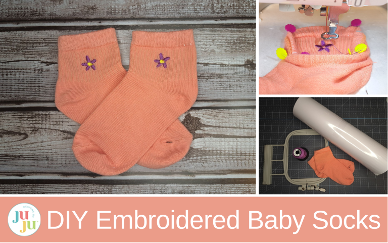 How to Embroider Baby Socks – Adorable DIY Baby Shower Gift Idea