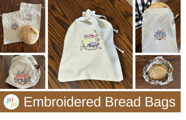 Embroider and Sew Your Own Bento Bread Bags – Homemade Gift Idea