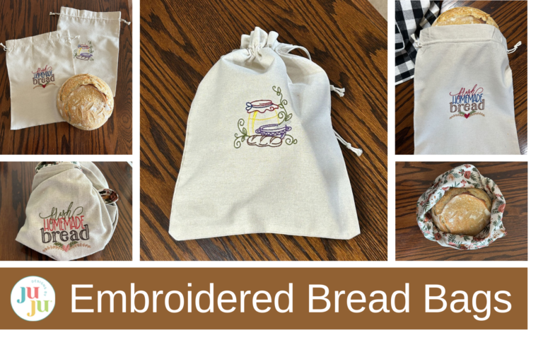 Embroider and Sew Your Own Bento Bread Bags – Homemade Gift Idea