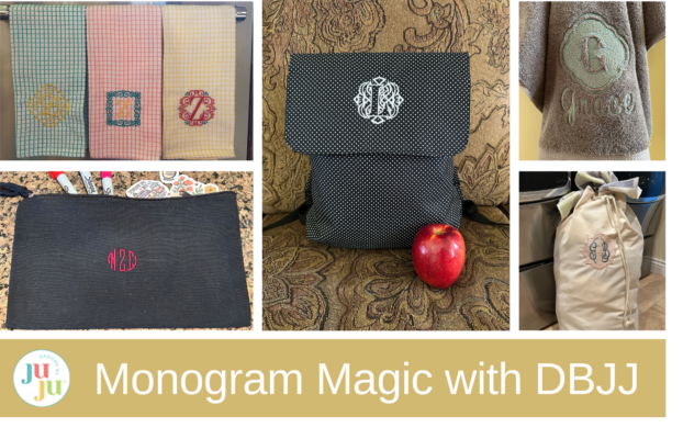 Creative Monogram Ideas for Every Project: Bags, Towels & More with Designs by JuJu