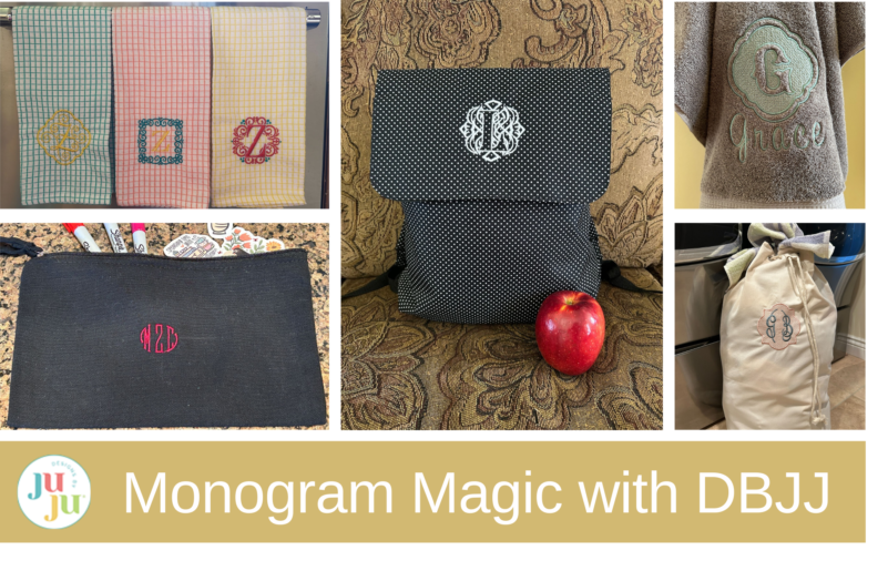 Creative Monogram Ideas for Every Project: Bags, Towels & More with Designs by JuJu