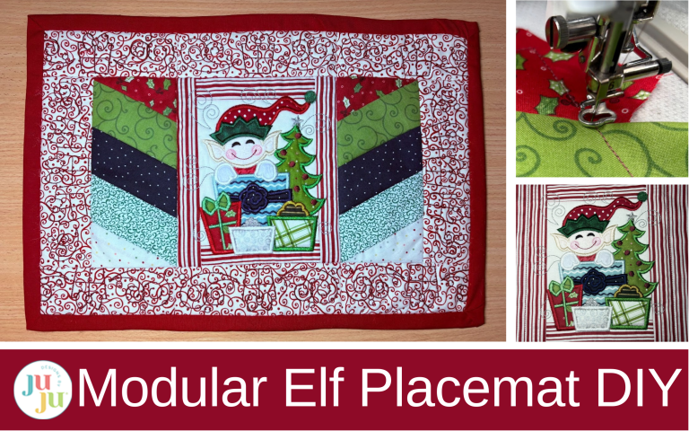 Make a Festive Modular Elf Placemat: A Whimsical Machine Embroidery Project for the Holidays