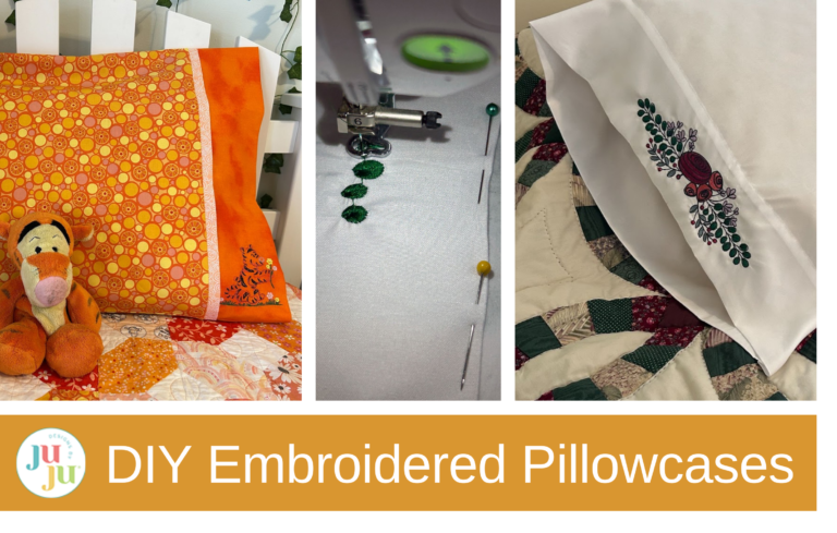 How to Make Embroidered & Personalized Pillowcases – DIY Decorative Bedding
