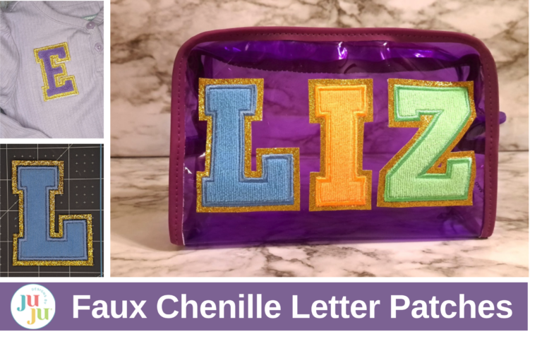How to Make Faux Chenille Letter Patches with an Embroidery Machine