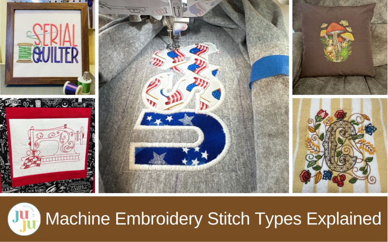 Types of Machine Embroidery Stitches Explained: A Beginner’s Guide to Stitch Styles, Texture & Technique