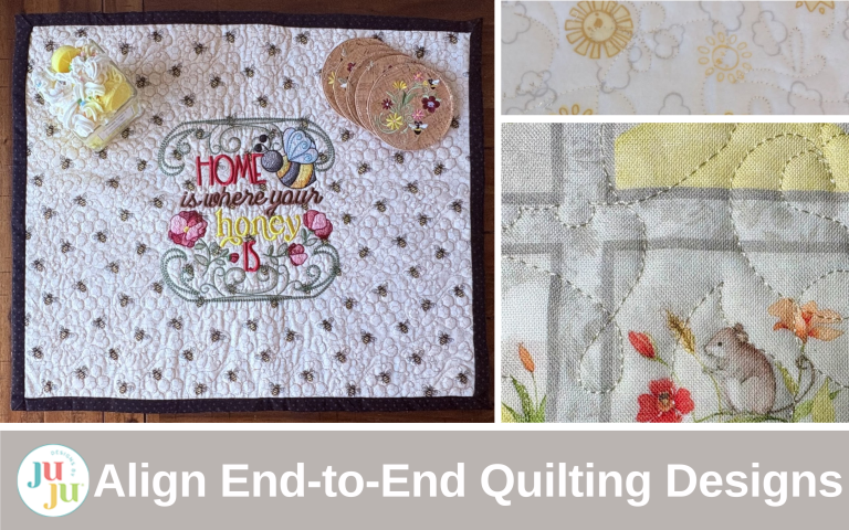 How to Align End-to-End Quilting Embroidery Designs | Step-by-Step Guide for Perfect Results
