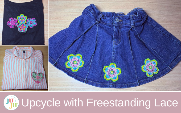 Upcycle Clothing with Freestanding Lace: Easy Embroidery Ideas to Refresh Denim, Tees, and More