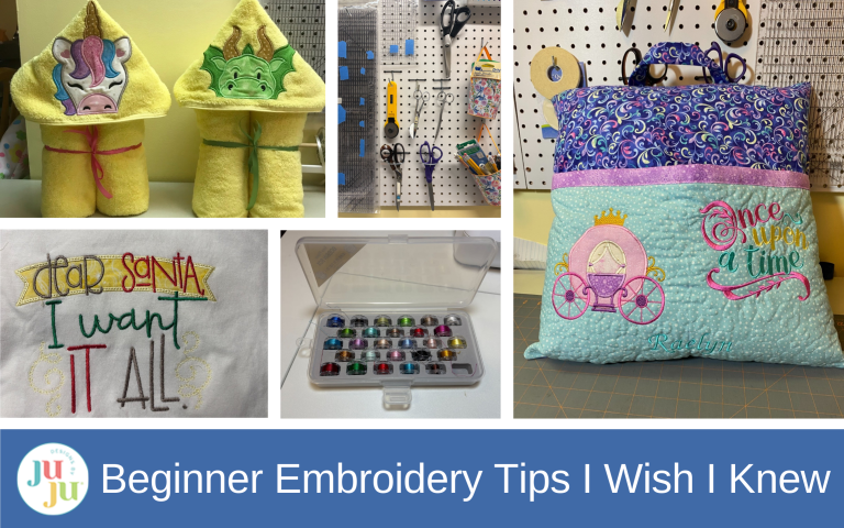 Machine Embroidery for Beginners: Tips I Wish I Knew When I Started (Thread, Stabilizers, Mistakes & More)