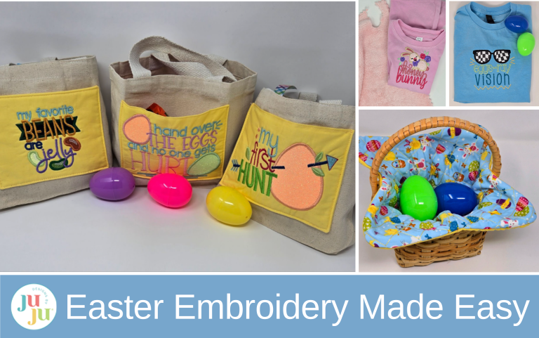 Easter Fun with Machine Embroidered Ready-Made Items
