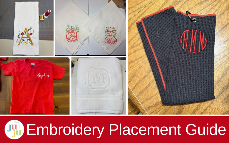 Perfect Embroidery Placement Guide: Positioning Designs on Towels, Shirts, and More