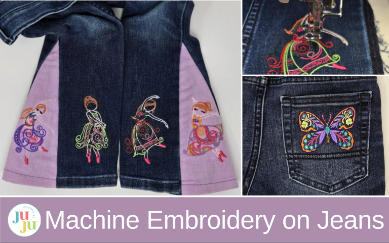 Tips for Embroidering on Jeans: How to Add Beautiful Machine Embroidery to Denim