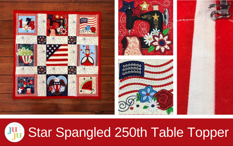 Star Spangled Stitches Project: Table Topper for America’s 250th Celebration